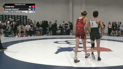 51 kg Cons. Sub-rd Of 32 - Caden Roe, Jackrabbit Wrestling Academy vs Karver Peasley, Inland Northwest Wrestling Training Center
