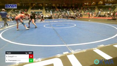 120 lbs Final - Stella Caygill, Raw Wrestling Club vs Kaydeance Thompson, Sperry Wrestling Club