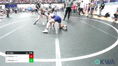 112-119 lbs Quarterfinal - Bennett Mikles, Team Tulsa Wrestling Club vs Jace Milligan, Standfast OKC