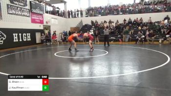 160 lbs Consi Of 8 #2 - David Rhein, Schuylkill Valley vs Josh Kauffman, Susquenita