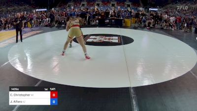 142 lbs Round Of 64 - Caroline Christopher, WI vs Jaylean Alfaro, AZ