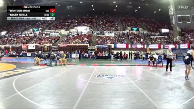 AA - 190 lbs 5th Place Match - Brayden Shaw, Gallatin (Bozeman) vs Kolby Noble, Great Falls / MSDB