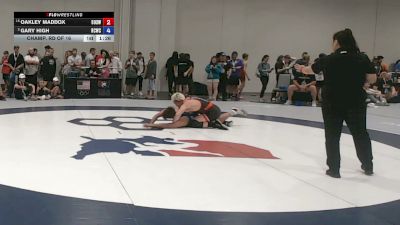 80 kg Champ. Rd Of 16 - Oakley Maddox, Brothers Of Steel Wrestling Club vs Gary High, Higher Calling Wrestling Club