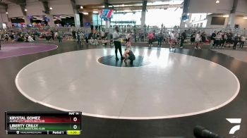 119 lbs Quarterfinal - Liberty Crilly, Texas Elite Wrestling Club vs Krystal Gomez, Alamo City Wrestling Club