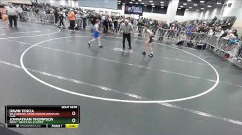 77 lbs Champ. Round 2 - Johnathan Thompson, Sebolt Wrestling Academy vs Davin Torza, Bolingbrook Junior Raiders Wrestling Club