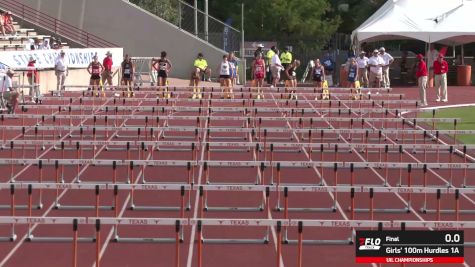 High School Girls' 100m Hurdles 1A, Finals 1