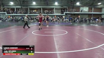 184 lbs Quarterfinal - Logan Andeway, Coe vs Cael Mclaren, Cornell College