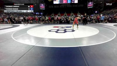 132 lbs Cons. Quarters - Thomas Lindsay, OH vs Thomas Banas, IL