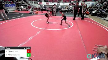 49 lbs Final - Harlan Edwards, Wagoner Takedown Club vs Nashton Whitekiller, Wyandotte Youth Wrestling