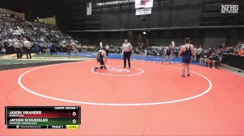 6A-215 lbs Champ. Round 1 - Jaxon Vikander, Manhattan vs Jayden Schuessler, Shawnee Mission East