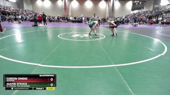 126C Quarterfinal - Austin Stevick, St. Michael The Archangel vs Carson Owens, Seckman