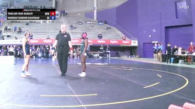 117 lbs Quarters & 1st Wb (16 Team) - Taelor Rae Busch, Bethany vs Hannah Suboni-kaufman, Augustana (IL)