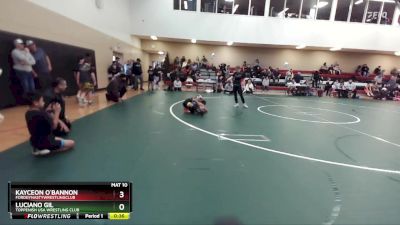 67 lbs Cons. Semi - Luciano Gil, Toppenish USA Wrestling Club vs Kayceon O`Bannon, FordDynastyWrestlingClub