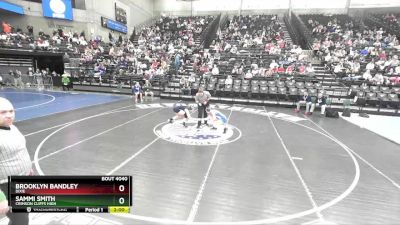 4A 125 lbs Champ. Round 1 - Sammi Smith, Crimson Cliffs High vs Brooklyn Bandley, Dixie