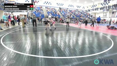 102 lbs Rr Rnd 2 - Mckinlee Dosh, Bristow Elementary Wrestling Club vs Addilynn Brooks, Tonkawa Takedown Club