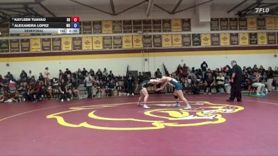 160 lbs Semifinal - Kayleen Tuavao, Delta College vs Alexandra Lopez, Menlo College
