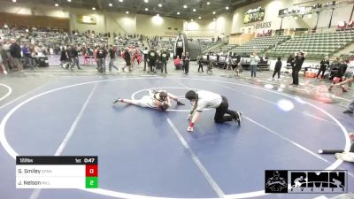 122 lbs Semifinal - Gavon Smiley, Spanish Springs WC vs Jerett Nelson, Willits Grappling Pack