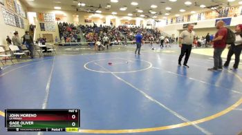 150 lbs Champ. Round 1 - John Moreno, La Mirada vs Gage Oliver, Glendora