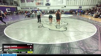 155 lbs Champ. Round 1 - Emma Thompson, Moses Lake (Girls) vs Bresais Campos, Othello