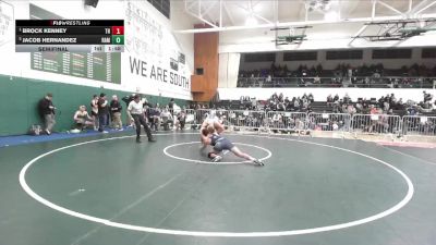 157 lbs Semifinal - Brock Kenney, Trabuco Hills vs Jacob Hernandez, Ramona (Riverside)