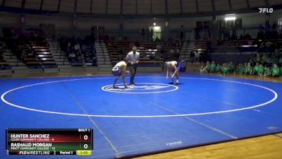 133 lbs Finals (2 Team) - Rashaud Morgan, Pratt Community College vs Hunter Sanchez, Colby Community College