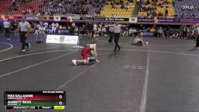 125 lbs Placement Matches (16 Team) - Max Gallagher, Pennsylvania vs Garrett Ricks, Wyoming