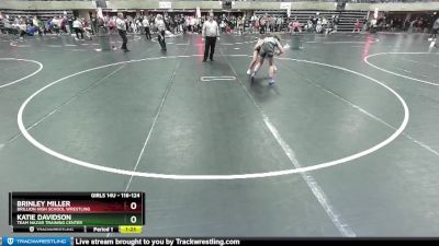 116-124 lbs Semifinal - Katie Davidson, Team Nazar Training Center vs Brinley Miller, Brillion High School Wrestling