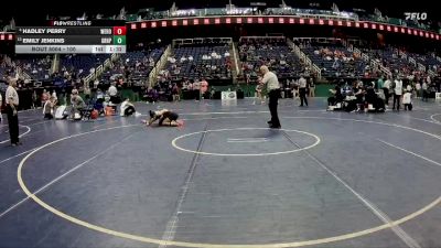 100 lbs Champ. Round 1 - Emily Jenkins, Green Hope vs Hadley Perry, West Rowan