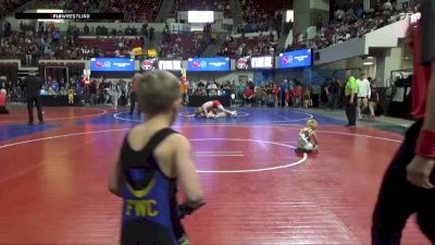 61 lbs Cons. Semi - Landon Wahl, Fergus Wrestling Club vs Theo Wheeler, Flathead Valley Wrestling Club