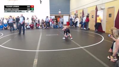49 lbs Cons. Sub-semis - Tucker Latimer, Challis Blackheart Wrestling Club vs Holden Packard, Fighting Squirrels Wrestling Club