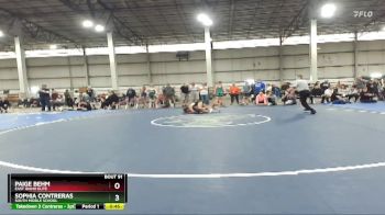 105 lbs Cons. Round 5 - Sophia Contreras, South Middle School vs Paige Behm, East Idaho Elite