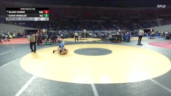 6A Boys 120 lbs Champ. Round 1 - David Wheeler, West Linn Boys vs Blake Harris, South Medford Boys