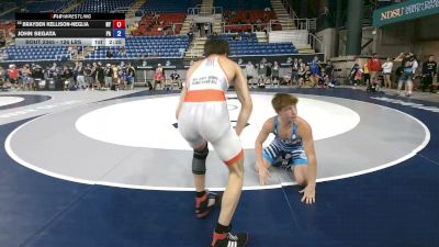 126 lbs Cons. Sub-rd Of 32 - Brayden Kellison-Neglia, New York vs John Segata, Pennsylvania