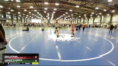 84 lbs Rd# 4- 2:00pm Friday Final Pool - Cole Littman, Great Neck WC National Team vs Maddox Plambeck, Maryland BLACK