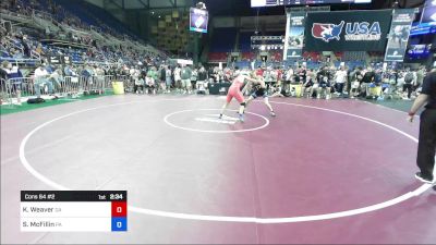 157 lbs Cons 64 #2 - Konlin Weaver, GA vs Shane McFillin, PA