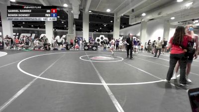 U20 Freestyle FS - 57 lbs Champ. Round 1 - Gabriel Ramirez, Aces Wrestling Academy vs Bowen Downey, Panther Wrestling Club RTC
