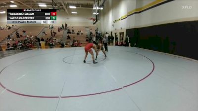 215 lbs 3rd Place Match - JAcob Carpenter, Benbrook vs Sebastian Aslam, Lewisville Marcus