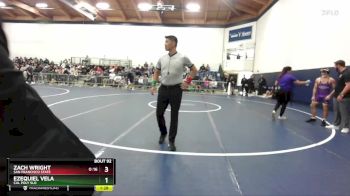 125 lbs Cons. Round 3 - Zach Wright, San Francisco State vs Ezequiel Vela, Cal Poly SLO