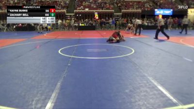 158 lbs Quarterfinal - Zachary Bell, Heights Wrestling Club vs Kayne Burke, Browning High School