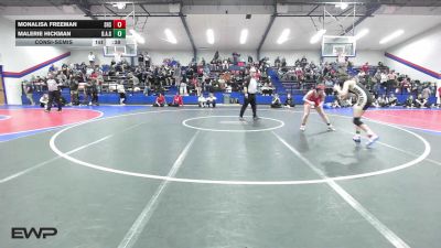 105 lbs Consolation - Monalisa Freeman, Stilwell High School vs Malerie Hickman, Broken Arrow Girls