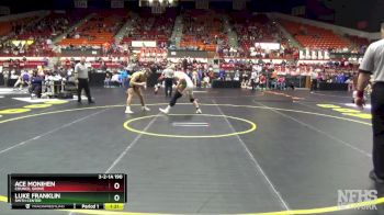 3-2-1A 190 Quarterfinal - Ace Monihen, Council Grove vs Luke Franklin, Smith Center