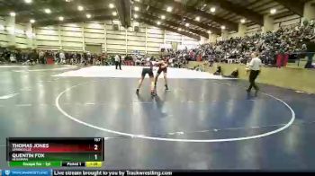 157 lbs Cons. Round 4 - Thomas Jones, Springville vs Quentin Fox, Herriman