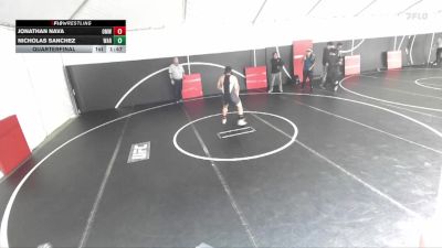 157 lbs Quarterfinal - Jonathan Nava, OC Mayan WC vs Nicholas Sanchez, Warren