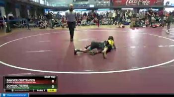 55 lbs Cons. Round 1 - Dominic Fierro, Pace Wrestling Alliance vs Sawyer Crittenden, North Alabama Elite Wrestling