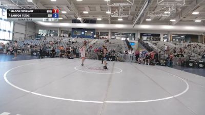 120 lbs Quarters - Mason Schlaht, Monster Garage vs Santos Tizoc, Silver Creek WC