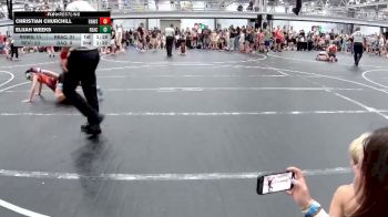 80 lbs Round 6 (8 Team) - Christian Churchill, RedNose WS vs Elijah Weeks, Revival Aces