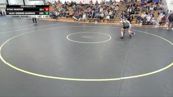 133 lbs Champ. Round 1 - Alex Greene-Barrios, Case Western Reserve vs Ryan Hanson, Wisconsin-Oshkosh