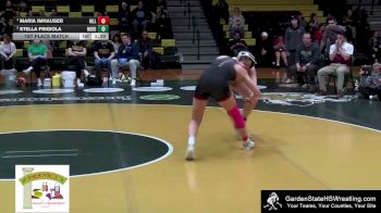 152 lbs 1st Place Match - Maria Imhauser, Hillsborough vs Stella Frigiola, North Hunterdon