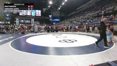 157 lbs Cons. Sub-rd Of 64 - Riley Dighton, South Dakota vs Emmanuel Gusfa, New Jersey