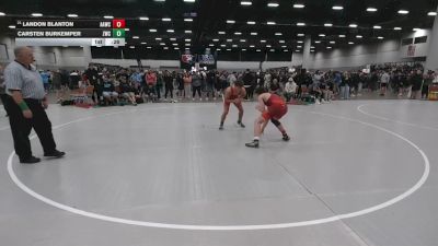 132 lbs Cons. Sub-semis - Landon Blanton, Alber Athletics Wrestling Club vs Carsten Burkemper, Zumwalt Wrestling Club